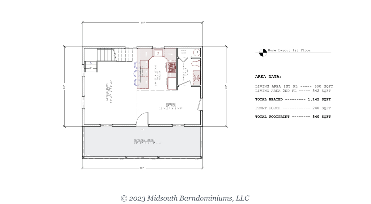 Elder Main Level Floor Plan