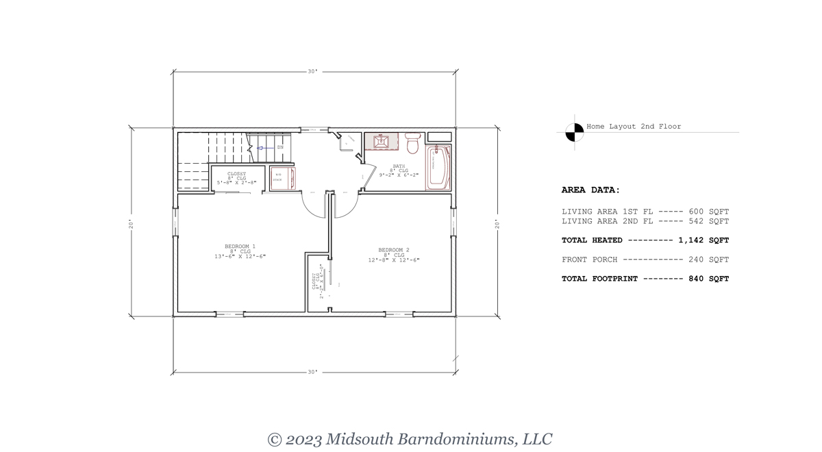 Elder Second Level Floor Plan
